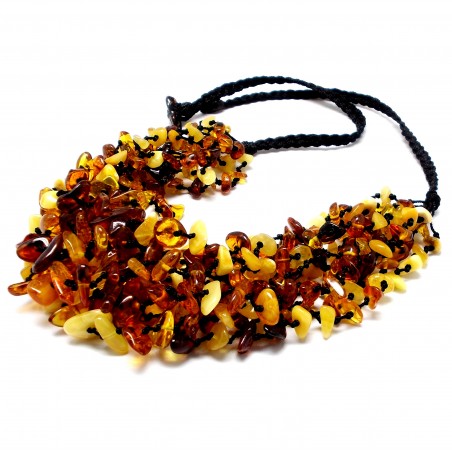 NASZYJNIK Z BURSZTYNU BAŁTYCKIEGO