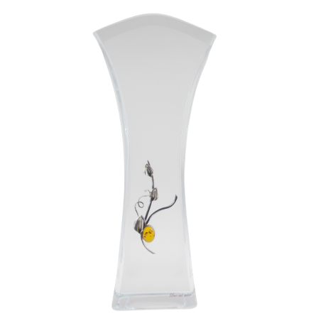 Wazon zdobiony srebrem 925 i bursztynem