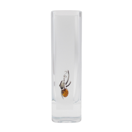 Wazon zdobiony srebrem