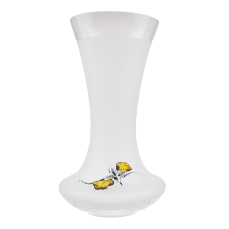 Wazon zdobiony srebrem 925 i bursztynem