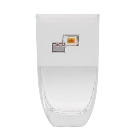 Wazon  zdobiony srebrem 925 i bursztynem