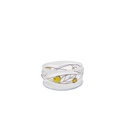 Owocarka Zdobiona Cyną I Bursztynem