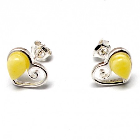 kolczyki z bursztynem