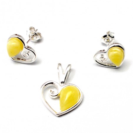 biżuteria srebrna z bursztynem