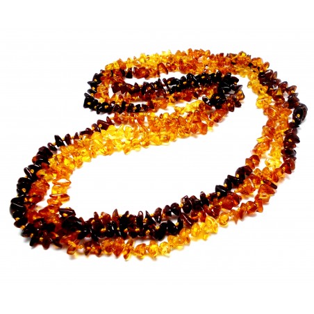 NASZYJNIK KORALE Z BURSZTYNU BAŁTYCKIEGO