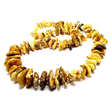 NASZYJNIK KORALE Z BURSZTYNU BAŁTYCKIEGO