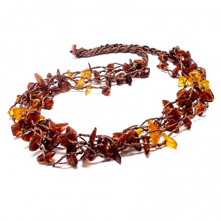 NASZYJNIK Z BURSZTYNEM BAŁTYCKIM