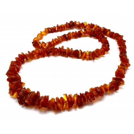 KORALE Z BURSZTYNU NIEOSZLIFOWANEGO