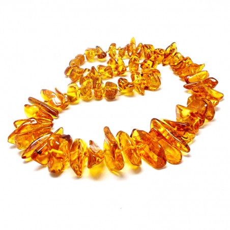 NASZYJNIK KORALE Z BURSZTYNU