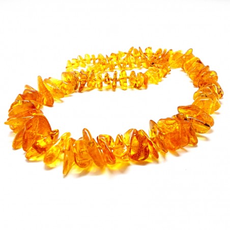 NASZYJNIK KORALE Z BURSZTYNU BAŁTYCKIEGO