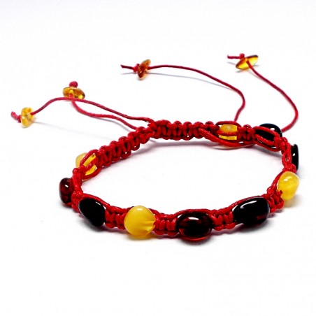 BRANSOLETKA Z BURSZTYNEM