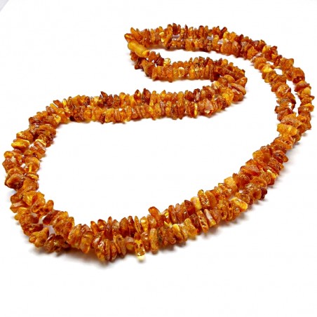 KORALE Z BURSZTYNU NIEOSZLIFOWANEGO