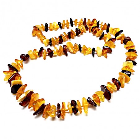 NASZYJNIK KORALE Z BURSZTYNU