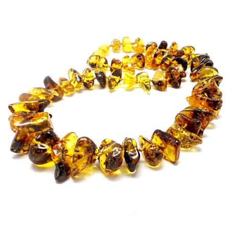 KORALE NASZYJNIK Z BURSZTYNU