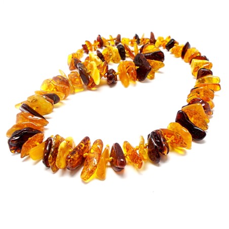 NASZYJNIK KORALE Z BURSZTYNU BAŁTYCKIEGO