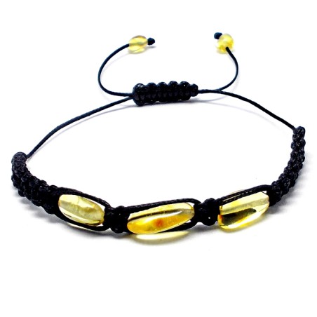 BRANSOLETKA Z BURSZTYNEM BAŁTYCKIM