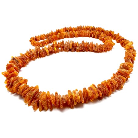 KORALE NASZYJNIK Z BURSZTYNU NIEOSZLIFOWANEGO