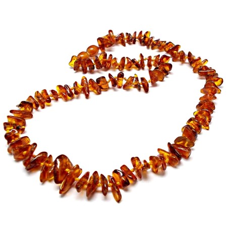 KORALE NASZYJNIK Z BURSZTYNU