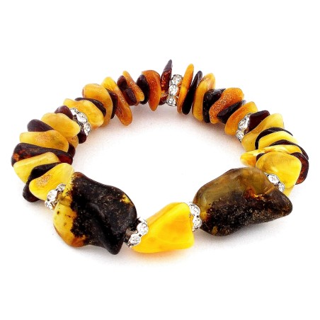 BRANSOLETKA Z BURSZTYNU BAŁTYCKIEGO