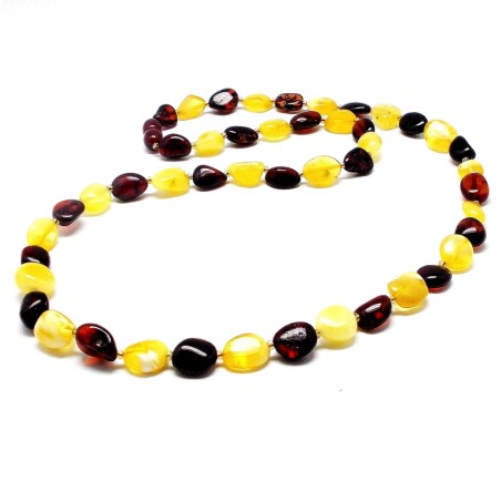 KORALE NASZYJNIK Z BURSZTYNU