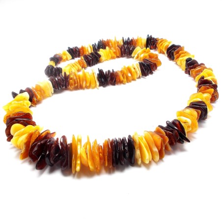 NASZYJNIK KORALE Z BURSZTYNU