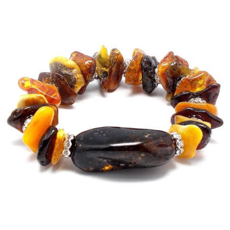 BRANSOLETKA Z BURSZTYNU BAŁTYCKIEGO