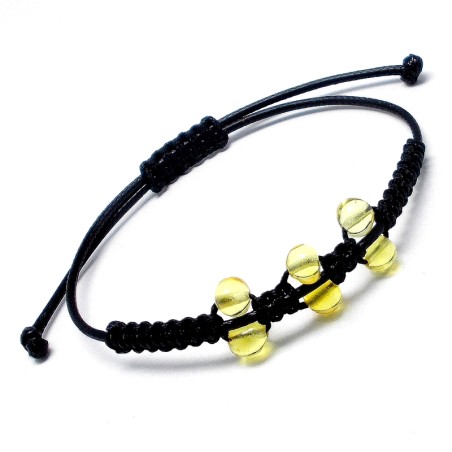 BRANSOLETKA Z BURSZTYNEM BAŁTYCKIM