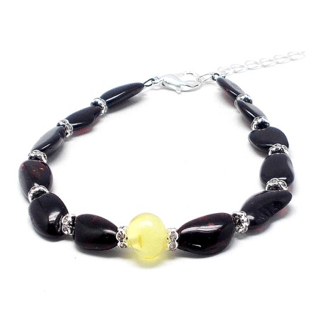 BRANSOLETKA Z BURSZTYNU BAŁTYCKIEGO