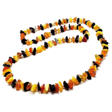 NASZYJNIK KORALE Z BURSZTYNU