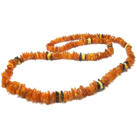 NASZYJNIK KORALE Z BURSZTYNU