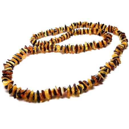 NASZYJNIK KORALE Z BURSZTYNU