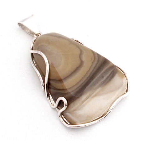 WISIOREK Z KRZEMIENIA PASIASTEGO I SREBRA 925