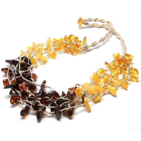 NASZYJNIK Z BURSZTYNEM