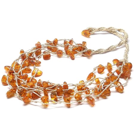 NASZYJNIK Z BURSZTYNU