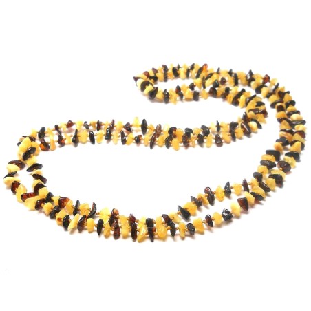 NASZYJNIK KORALE Z BURSZTYNU