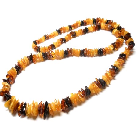 NASZYJNIK KORALE Z BURSZTYNU