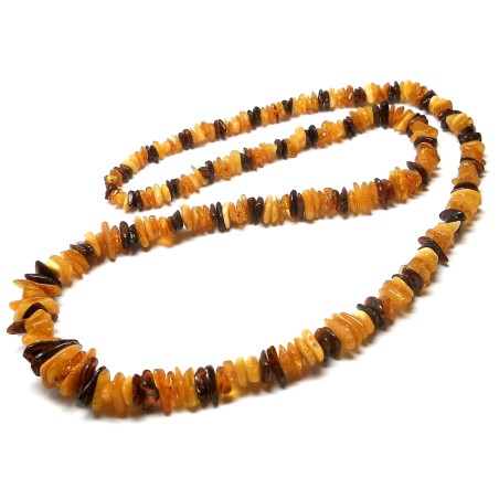NASZYJNIK KORALE Z BURSZTYNU
