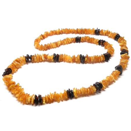 NASZYJNIK KORALE Z BURSZTYNU
