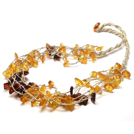 NASZYJNIK Z BURSZTYNU
