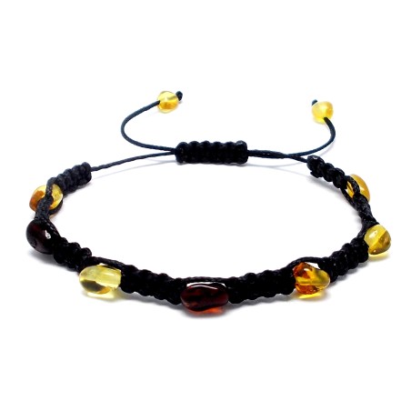 BRANSOLETKA Z BURSZTYNEM BAŁTYCKIM