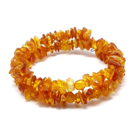 Bransoletka z bursztynem bałtyckim