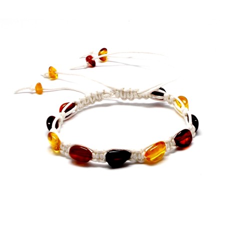 BRANSOLETKA Z BURSZTYNEM BAŁTYCKIM