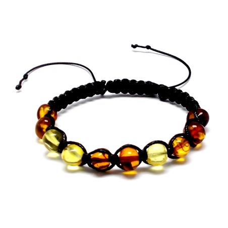 BRANSOLETKA Z BURSZTYNEM
