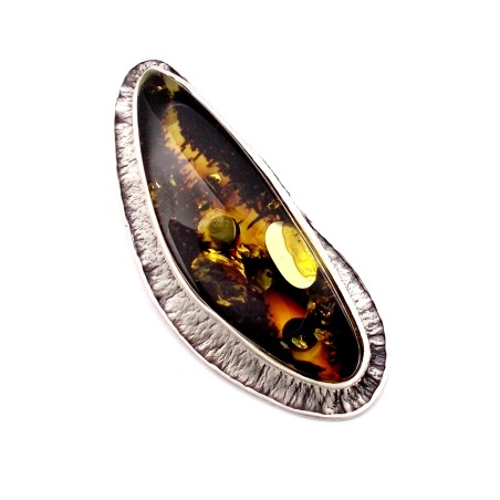 WISIOREK Z BURSZTYNEM SREBRO 925