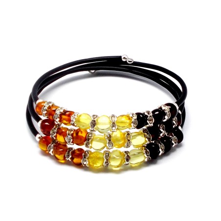 BRANSOLETKA Z BURSZTYNU BAŁTYCKIEGO