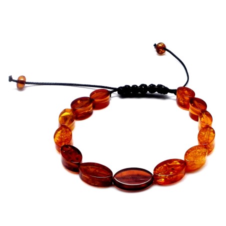 BRANSOLETKA Z BURSZTYNU BAŁTYCKIEGO