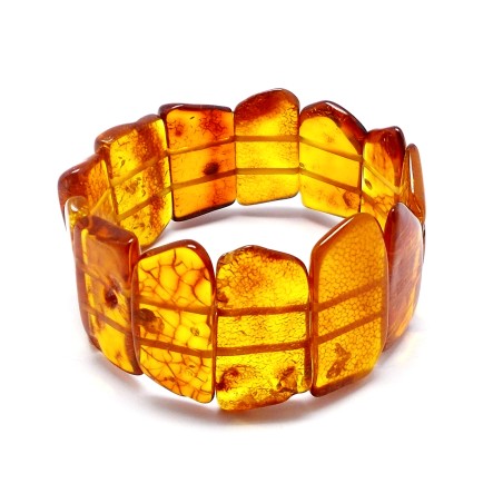 BRANSOLETKA Z BURSZTYNEM BAŁTYCKIM