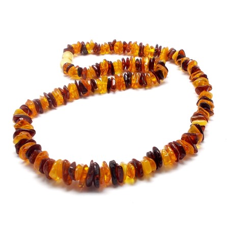 NASZYJNIK KORALE Z BURSZTYNU