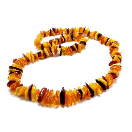 NASZYJNIK KORALE Z BURSZTYNU