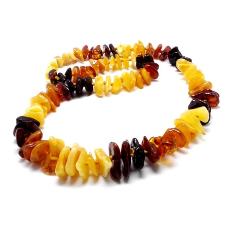 NASZYJNIK KORALE Z BURSZTYNU
